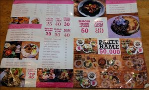 tempat makan enak di kota Medan | Daftar menu Yona Cafe Medan