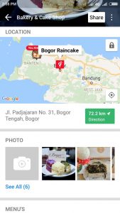 kue artis di Bogor, Bogor Raincake