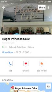 kue artis di Bogor, Bogor Princess Cake