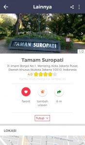 Taman Kota di Jakarta, Review Taman Suropati di Cari Aja