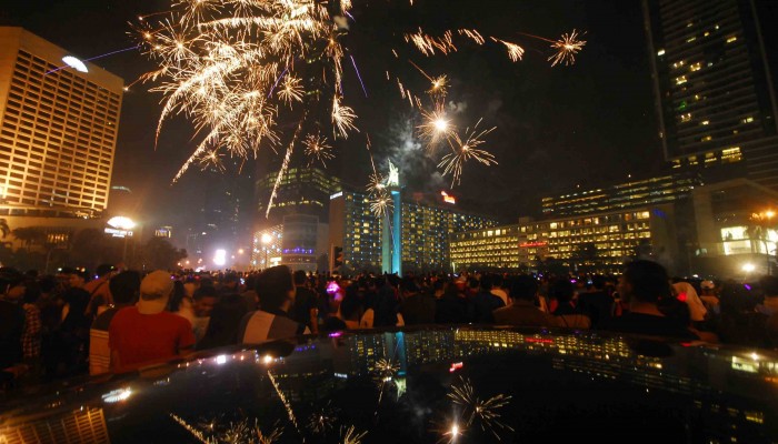tahun baru di jakarta, kota terbaik merayakan tahun baru di indonesia, anakkota